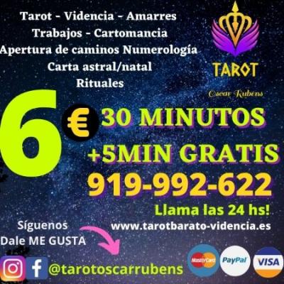 Tarot Visa 6 euros  limpias energéticas